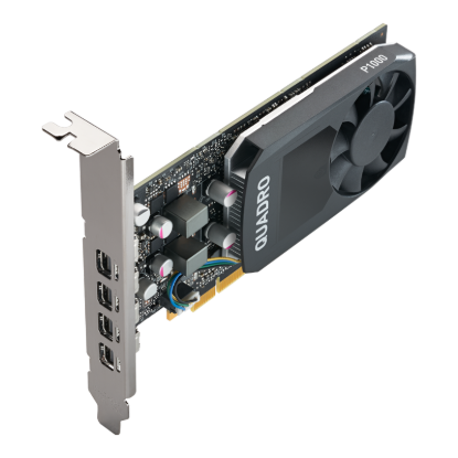 Picture of NVIDIA Quadro P1000 (4 GB GDDR5, 4 x Mini DisplayPort 1.4) Graphics