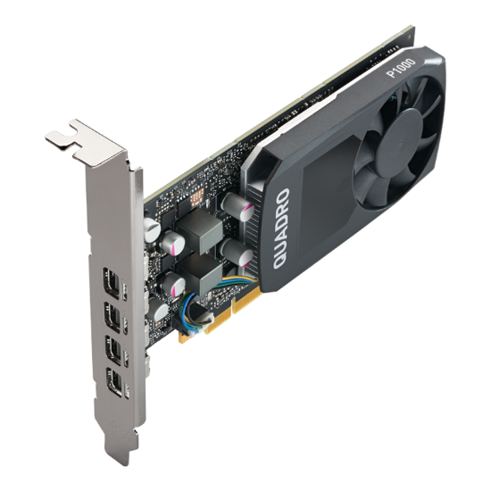Picture of NVIDIA Quadro P1000 (4 GB GDDR5, 4 x Mini DisplayPort 1.4) Graphics