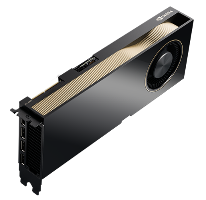 Picture of NVIDIA RTX A6000 (48 GB ECC GDDR6; 4 x DisplayPort 1.4, PCIe x16) Graphics 