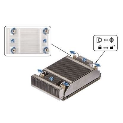 Picture of Dell Heatsink for 1 CPU configuration (CPU less than 165W), 412-AAVE