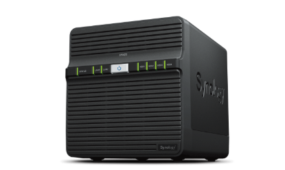 Picture of Thiết bị lưu trữ mạng Synology DS423  4-bay Value series  Realtek RTD1619B quad-core processor  ,2GB non-ECC DDR4 onboard (non-upgradable), 2 x 1GbE RJ-45 ports ,2 x USB 3.2 ports, 2Y WTY_DS423